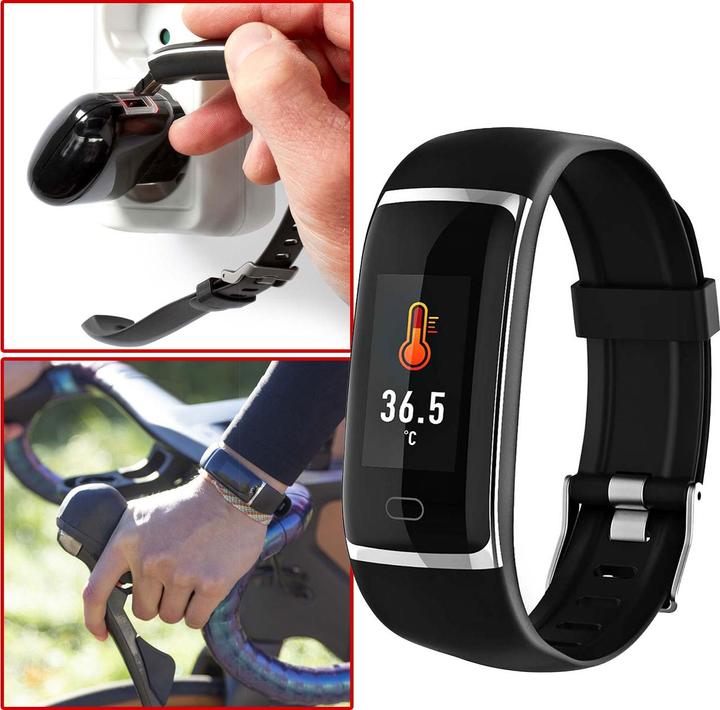 Actual product image Nedis SmartLife - Smartwatch - LCD display - IP67 - Maximum operating time: 7200 min - with step counter (20 mm)