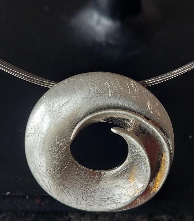 Actual product image Signé Signè jewellery set silver-coloured 2-piece necklace & ear studs rhodium-plated No.23 (Metal, Brass rhodium plated)