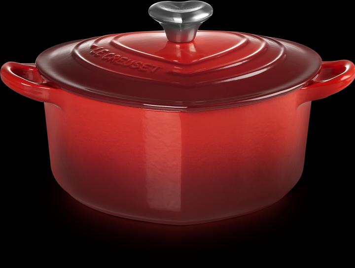Actual product image Le Creuset Heart roaster with heart button (20 cm, Casserole + Stewpot, Cast iron)