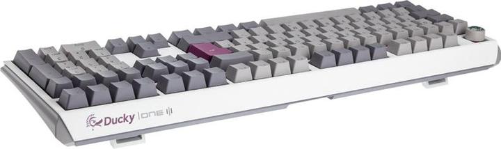 Actual product image Ducky One 3 Mist Grey Gaming Keyboard, RGB LED - MX-Ergo-Clear (US, Cable)