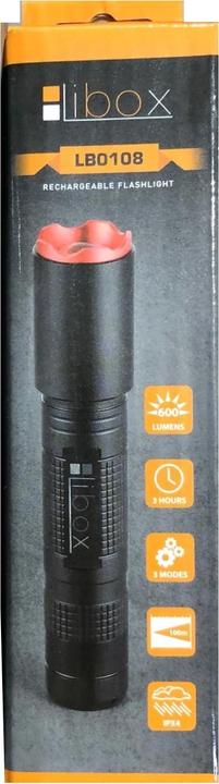 Image du produit Libox LB0108 LED CREE XP-E Lampe torche noire LED (2.90 cm, 600 lm)
