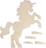 Rayher Holz-Einhorn FSC 100%, zum Stellen, 1 Stück