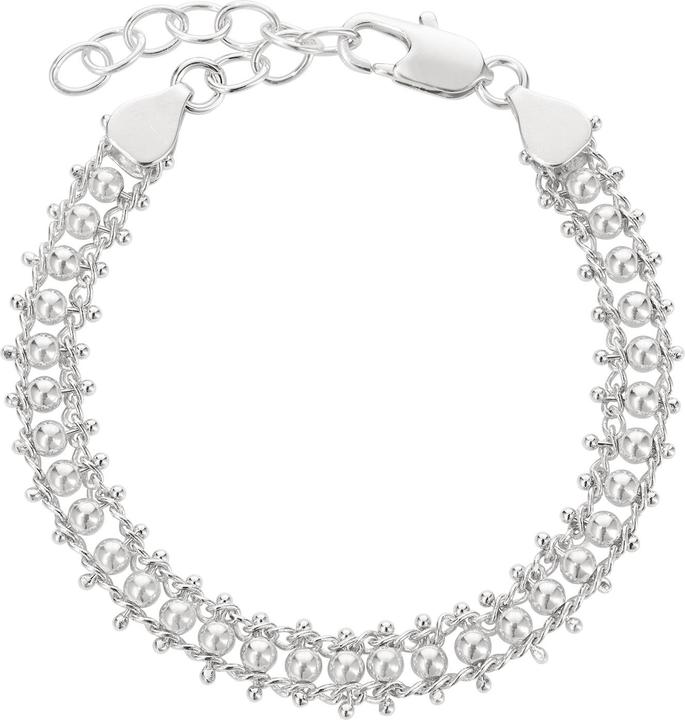 Produktbild Steinkult Armband versilbert "Eva" (20 cm, Messing Sterling versilbert)