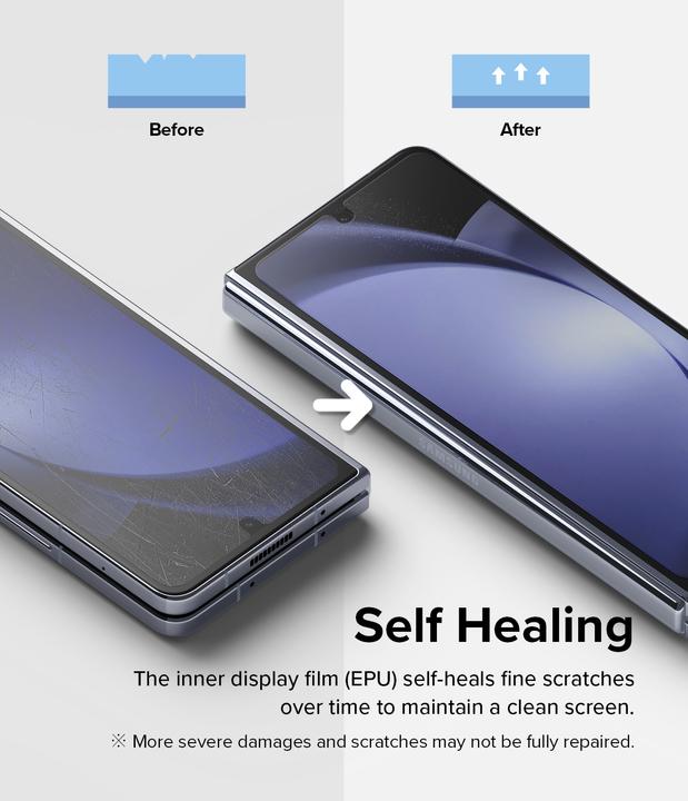 Produktbild Ringke Screen Protector for Galaxy Z Fold 5 DUAL EASY FILM (FRONT 1+ BACK 1) (2 Stück, Samsung Galaxy Z Fold5)