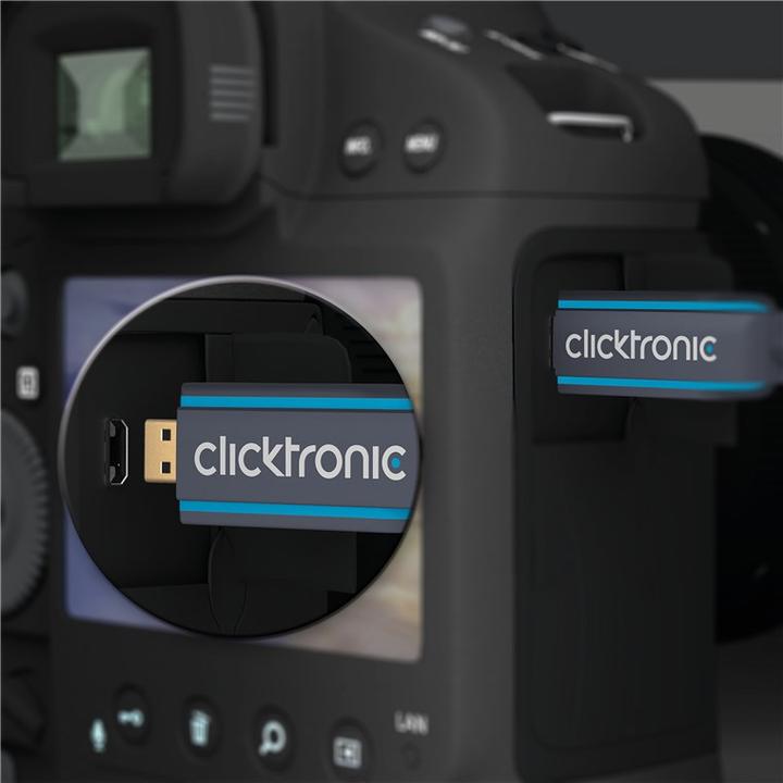 Image du produit clicktronic micro HDMI (Typ D) — HDMI (Typ A) (5 m, HDMI)