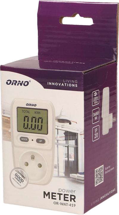 Orno OR-WAT-419, 200 - 276 W, LCD, Knapper, 63 mm, 75 mm, 107 mm