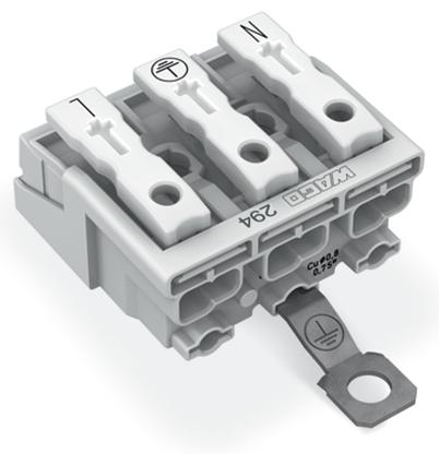 Actual product image Wago 294-4413 Mains connection terminal with PE screw contact without (Various)