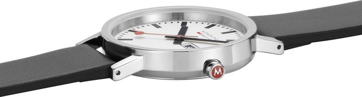 Produktbild Mondaine Classic - Vegan poliert Wochentag / Datum (Analoguhr, Swiss Made, 36 mm)
