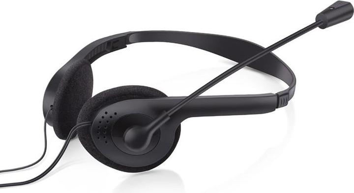 Omega FIS1020 Cuffie cablate Head-band Ufficio/Centro chiamate Nero (Cablato, USB-A)