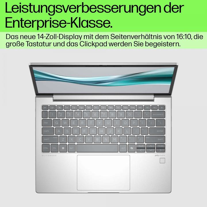 Actual product image HP EliteBook 630 13.3 inch G11 Notebook PC, Intel Core Ultra 5, 33.8 cm (13.3"), 1920 x 1200 pi (13.30", 16 GB, 512 GB, DE)