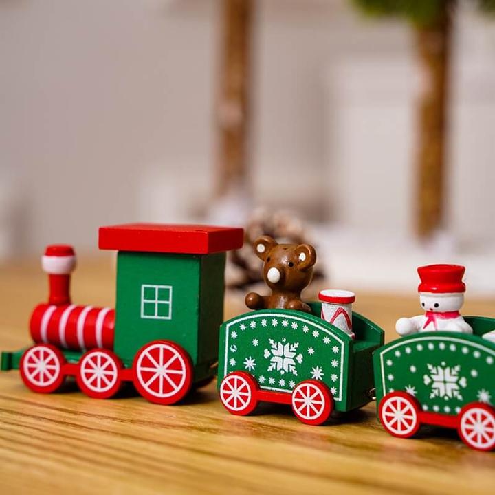 Actual product image Cover-Discount Christmas Train Christmas decoration green