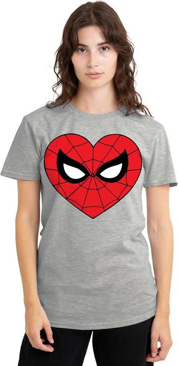 Actual product image Spiderman Unisex Adult Heart T-Shirt (XL)