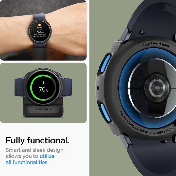 Produktbild Spigen Liquid Air Samsung Galaxy Watch 7 44 mm czarny/matte black ACS07900