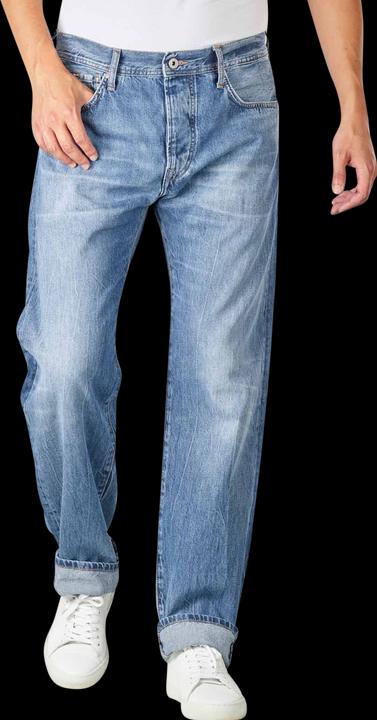 Produktbild Pepe Jeans Penn Relaxed Straight Fit Med Blue (W31/L32)