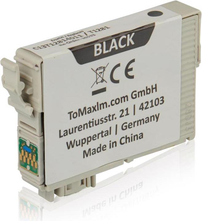 Immagine prodotto Inkadoo Cartucce d'inchiostro compatibili con Epson C13T12814011 / T1281 XL Ink Cartridge, nero nero (FC)