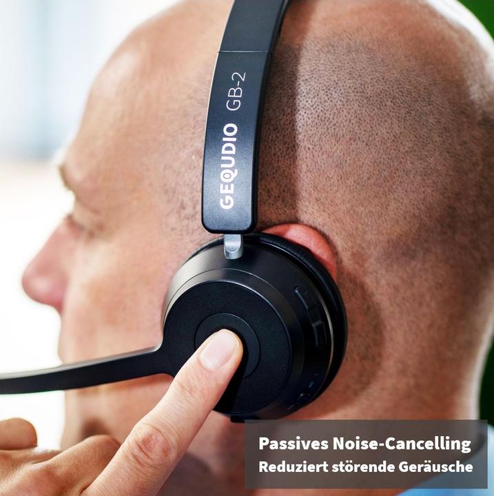 Produktbild Gequdio Bluetooth Headset GB-2 mit Ladestation,USB,Netzteil (Kabellos)