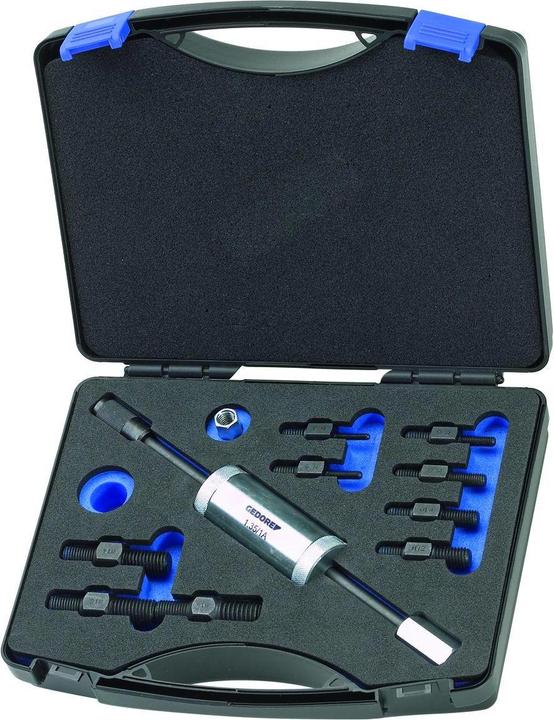 Immagine prodotto Gedore 1.81/K-12 Set di adattatori per filettatura con martello scorrevole 700 g, 11 pezzi