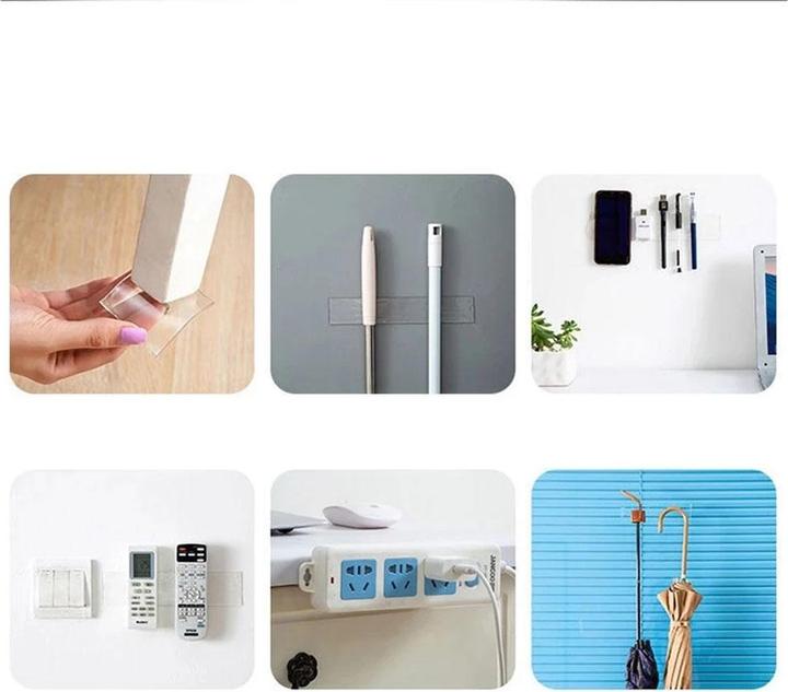 Produktbild Werkstein Doppelseitiges Nano Klebeband Wasserdicht / Wiederverwendbar 2er Set (20 mm)