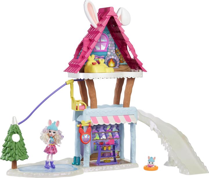 Actual product image Enchantimals Hoppin' Ski Chalet With Bevy Bunny & Jump Dolls