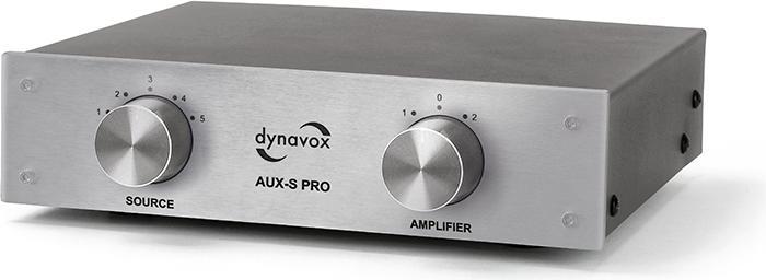 Actual product image Dynavox Input extension switch AUXS PRO silver (Audio Switch)