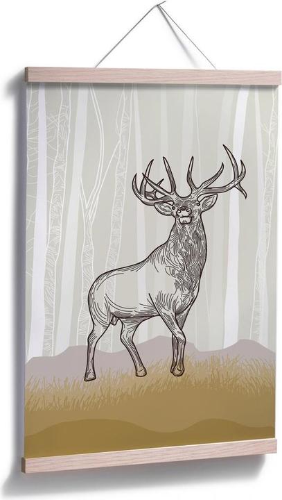 Image du produit Trenddeko Cerf fier (80 x 120 cm)