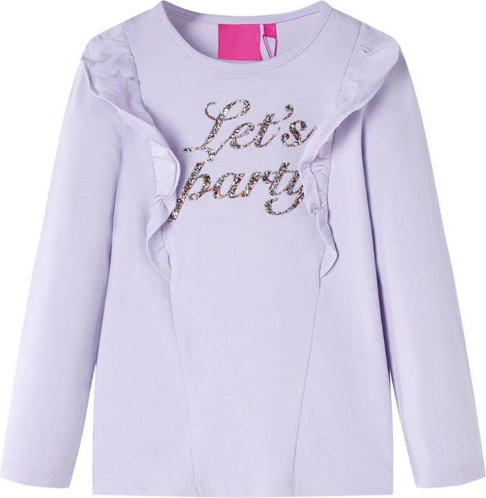 Produktbild VidaXL Kinder-Langarmshirt Helllila 116,Material: 95 % Baumwolle. 5 (116)