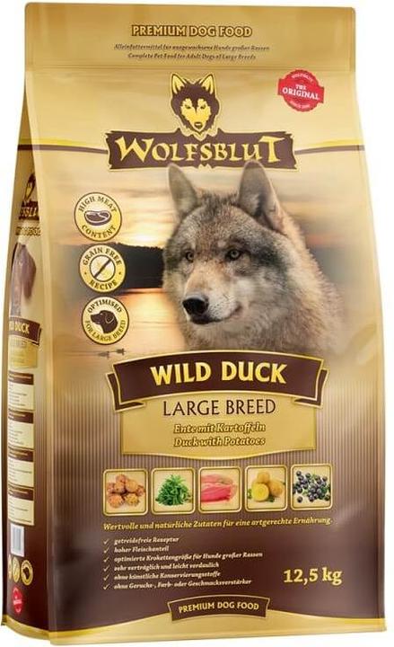 Image du produit Wolfsblut Nourriture sèche Dog Wild Duck Large Breed, 12.5 kg (Adulte, 1 pcs, 12500 g)