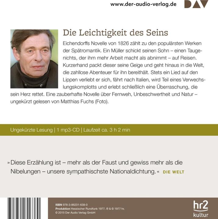 Image du produit La vie d'un bon à rien (Joseph d'Eichendorff, Matthias Fuchs, Allemand)
