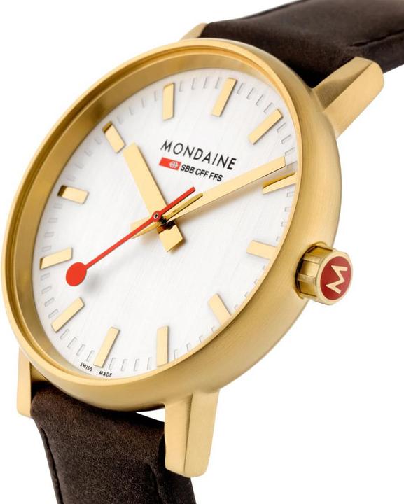 Actual product image Mondaine Evo2 Gold 30 (Analogue wristwatch, 30 mm)