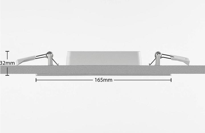 Produktbild Prios Helina LED-Einbaulampe, silber, 16,5 cm (820 lm)