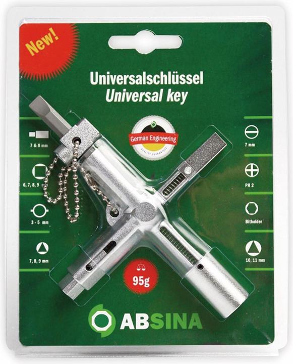 Image du produit Absina Clé universelle pour armoire électrique X Key Plus 1002