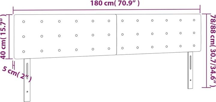 Actual product image VidaXL Kendrick (180 x 5 x 88 cm)