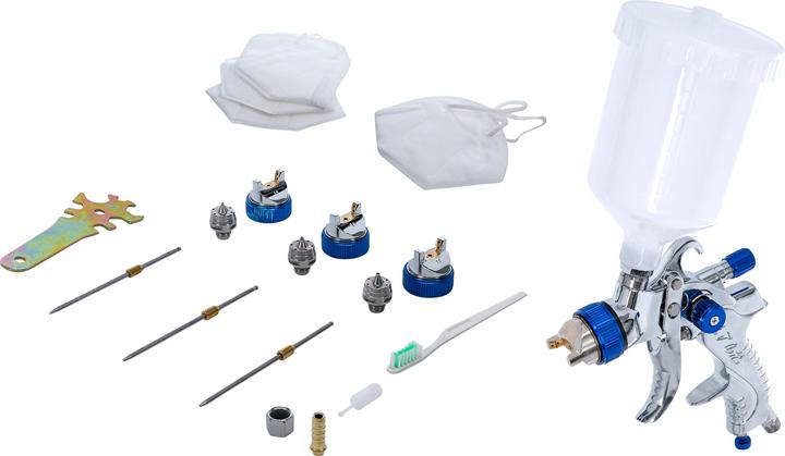 Actual product image BGS Air Paint Spray Gun with 3 Spray Nozzles 1.2 - 1.7 - 2.0 mm