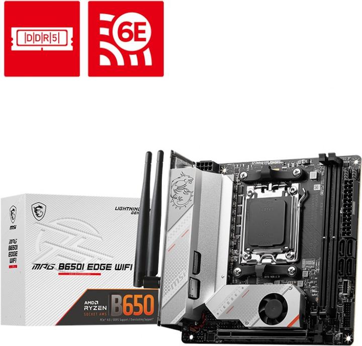 Immagine prodotto MSI MPG B650I EDGE WIFI (AM5, AMD B650, Mini-ITX)