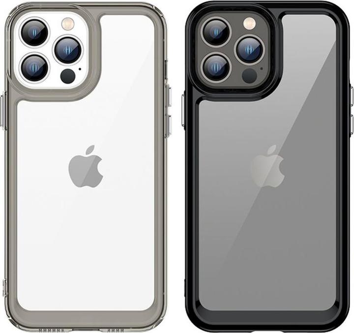 Actual product image Hurtel Outer Space Case Case for iPhone 13 Pro Max Hard Cover with Gel Frame Red (Apple iPhone 13 Pro Max)