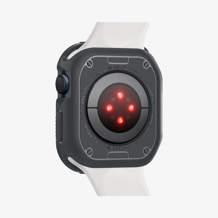 Actual product image Spigen Apple Watch 9/SE RugArm Drk Gr