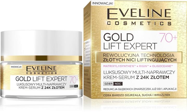 Produktbild Eveline Gold Lift Expert 70+ Multi repair Tages- & Nachtcreme-Serum 50ml (50 ml)
