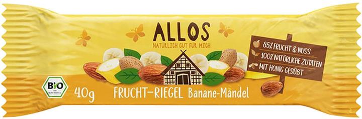 Actual product image Allos Organic Fruit Slices Banana-Almond 40 g (1 pcs., 40 g)