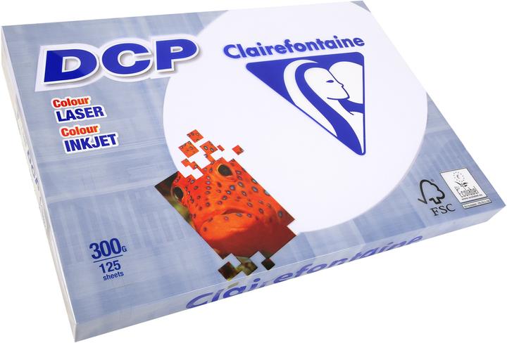 Image du produit Clairefontaine Papier laser couleur DCP A3, 300 g/m2, blanc, paquet de 125 feuilles (300 g/m², 125 x, A3)
