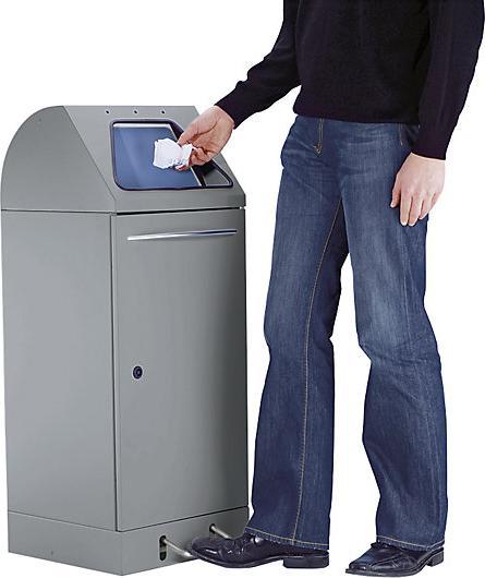 Image du produit kaiserkraft Collecteur de déchets, trappe actionnée au pied (60 l)