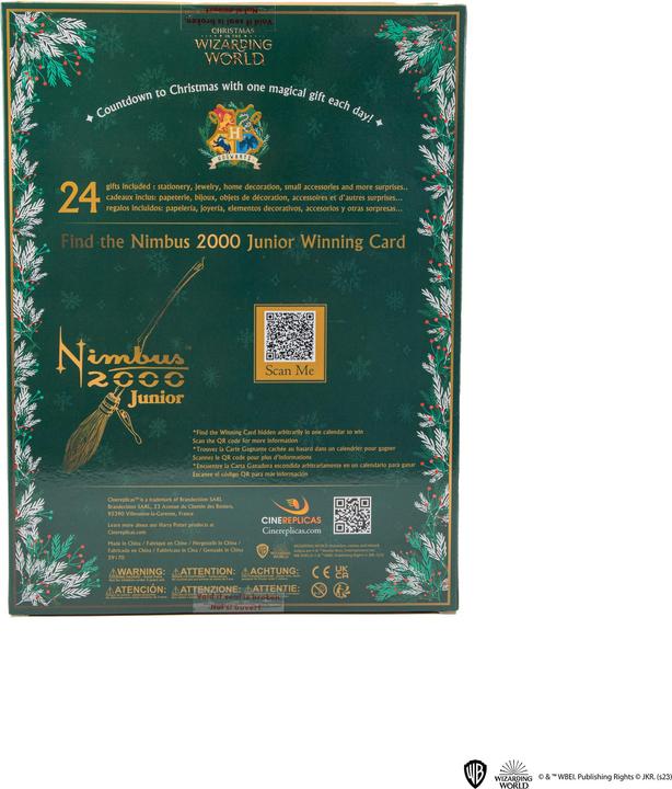 Actual product image Cinereplicas Harry Potter - Calendrier de l'Avent Wizarding World Classic 2023