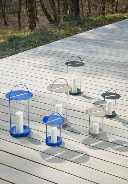Immagine prodotto Oyoy Soggiorno - Lanterna Maki L - Blu ottico (L300488) (26 x 26 x 49 cm)