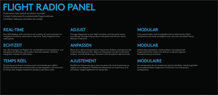 Valeurs nutritives et ingrédients Logitech G Panel radio Saitek Pro Flight (PC)