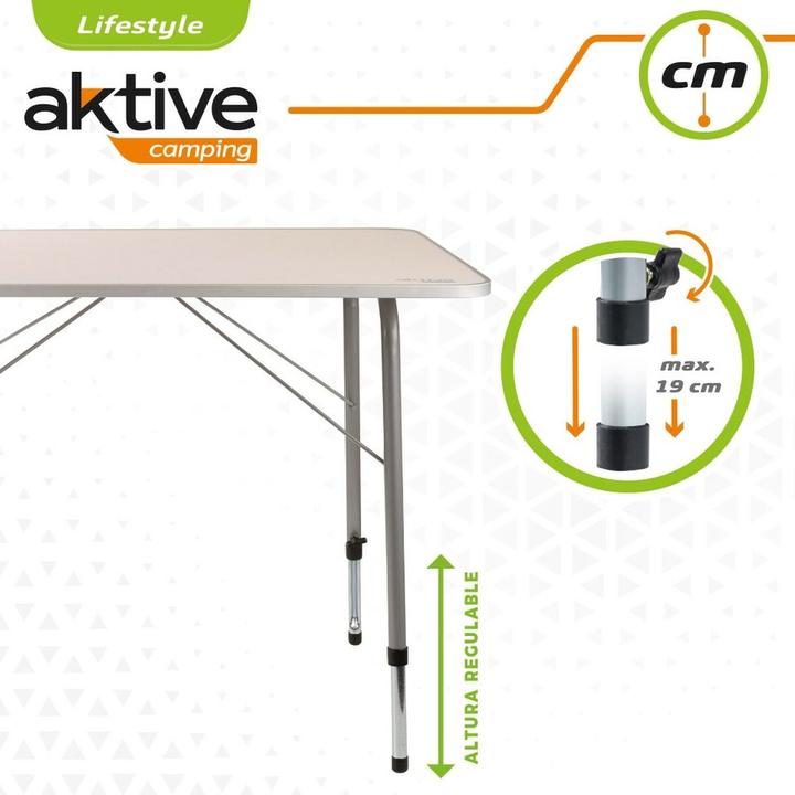 Immagine prodotto Aktive Tisch Biegsam Camping 80 x 69 x 60 cm