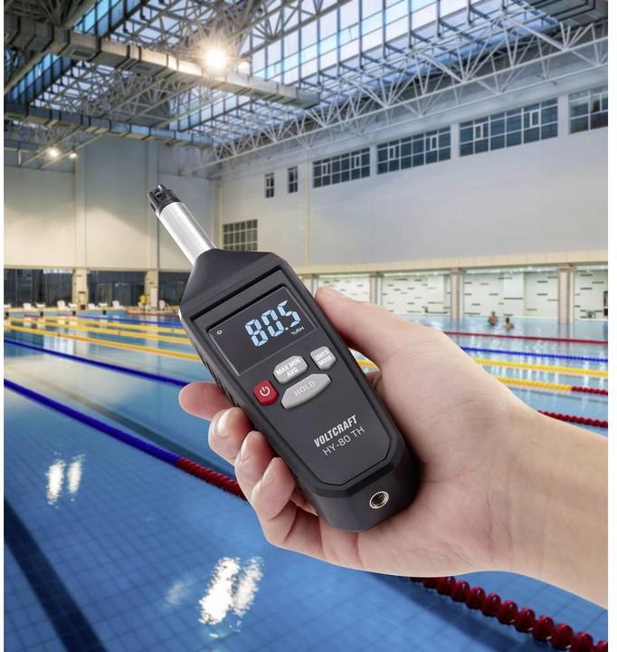Actual product image Voltcraft HY-80 TH Humidity meter (hygrometer) 0% rH 100% rH Set Hygrometer