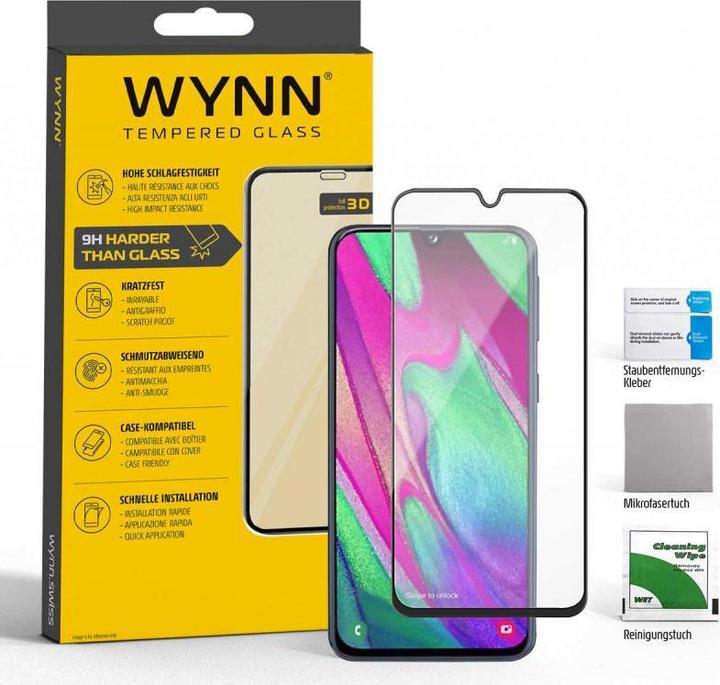 Produktbild Wynn Electronics Full Coverage 3D Schutzglas Samsung Galaxy A40 (1 Stück, Samsung Galaxy A40)