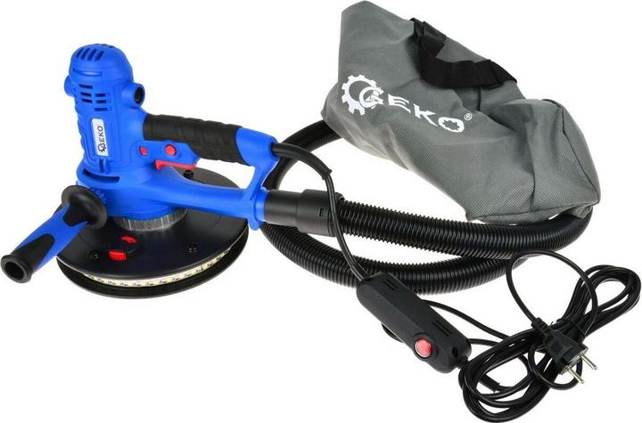 Image du produit GEKO Ponceuse pour cloisons sèches 800W, 190mm, LED, sac à déchets (Broyeur à sec, 800 W)