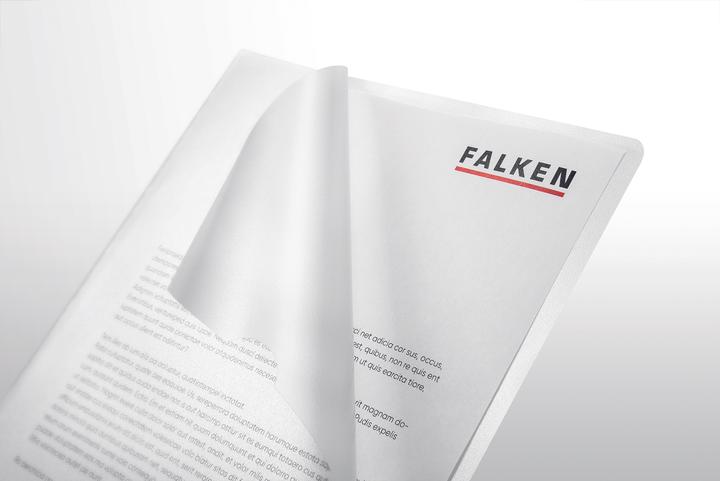 Actual product image Falken 100 Transparent pockets DIN A4 transparent grained 0,12 mm (A4, 100 x)