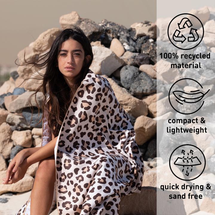 Actual product image Fit-Flip Strandtuch XXL Mikrofaser schnelltrocknendes Badetuch 200x90cm (200 x 90 cm)