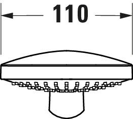 Actual product image Duravit Hand shower 110, 3 jet black matt (3 Beam types, 14 l/min)
